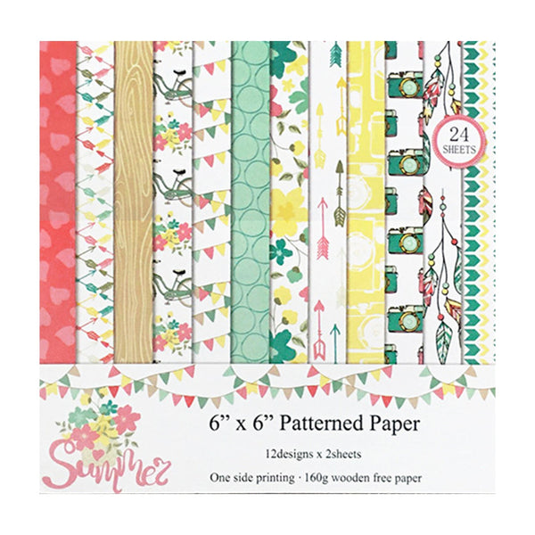 Poppy Crafts 6"x6" Paper Pack #106 - Summer*