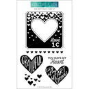 Concord & 9th Clear Stamps 4in x 6in - Sew Happy Hearts*