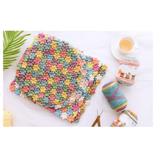 Poppy Crafts Rainbow Cotton Yarn 100g - Mix 27