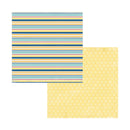 Carta Bella Beach Boardwalk 12x12 D/Sided Cardstock - Beachy Stripe*