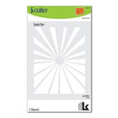 i-crafter Stencil 4.25in x 5.5in  Cosmic Flare*