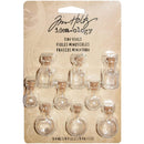 Idea-Ology Tiny Corked Glass Vials 9/Pkg - Assorted Clear Shapes 1"x.25"