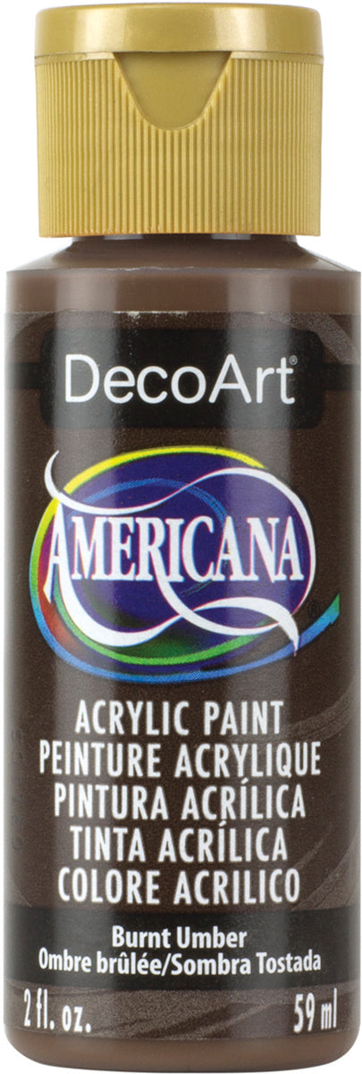 Americana Acrylic Paint 2oz - Burnt Umber Opaque*