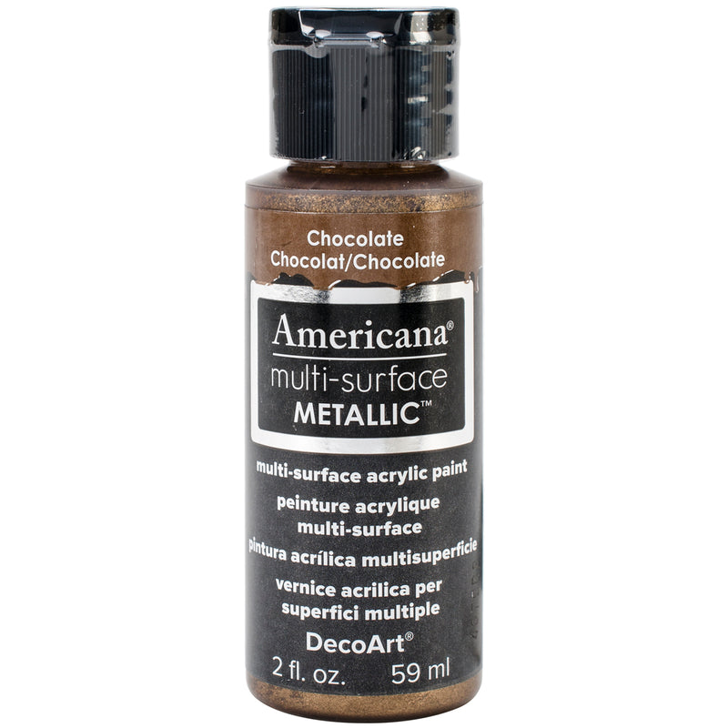 Americana Multi-Surface Metallic Acrylic Paint 2oz - Chocolate*