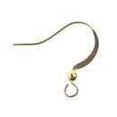 John Bead Earwire with Bead 60 pack  Gold