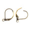 John Bead Earwire Leverback 15mm 12 pack  Gold