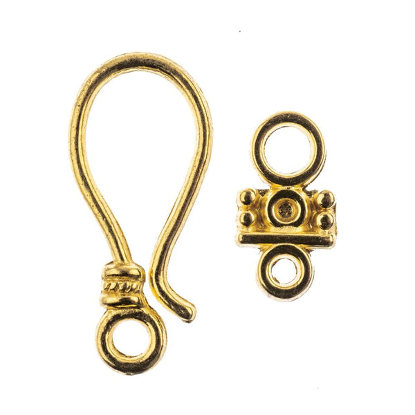 John Bead Hook Clasp Set 24mm 5 pack  Gold