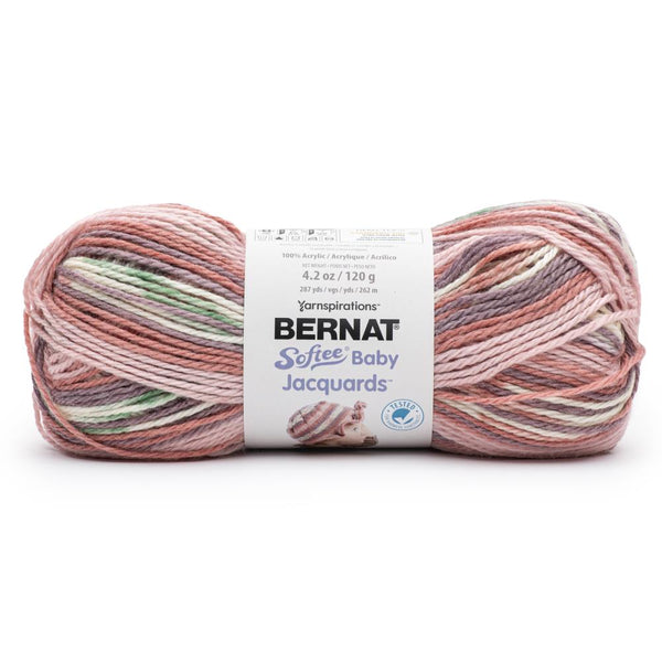 Bernat Softee Baby Jacquards Yarn Faded Blooms