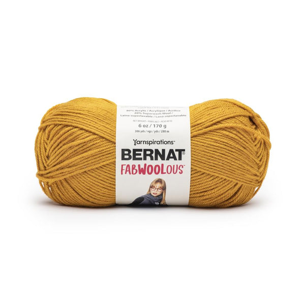 Bernat Fabwoolous Yarn - Bright Gold*