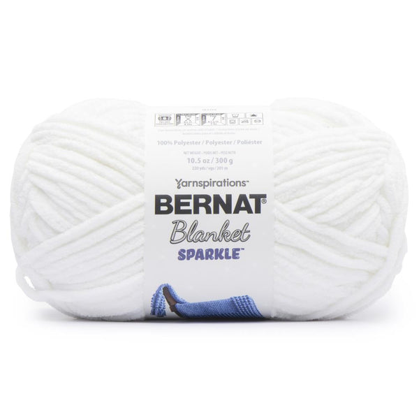 Bernat Blanket Sparkle Yarn - White