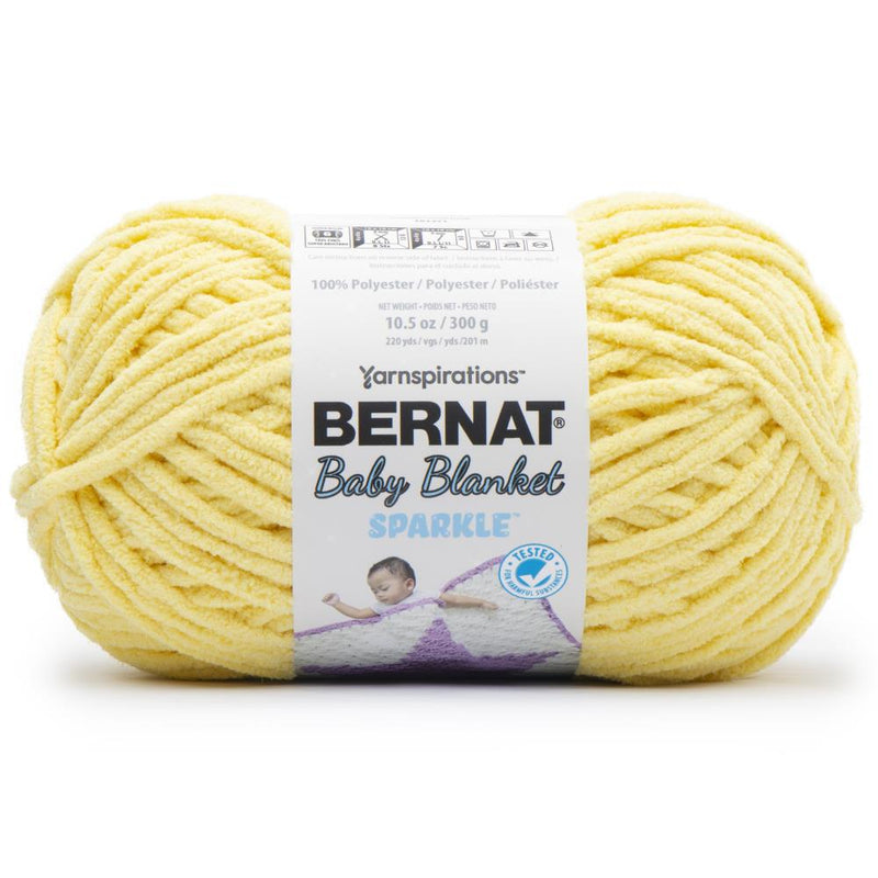 Bernat Baby Blanket Sparkle Yarn - Sunshine