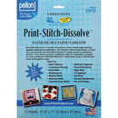 Pellon Print-Stitch-Dissolve Embroidery Paper Stabilizer White 8.5"X11" 12/Pkg