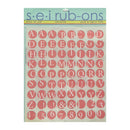 SEI Rub-Ons - Pink Alphabet Uppercase*