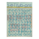 SEI Rub-Ons - Blue Alphabet Lowercase*