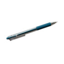 Blue pen on a white background