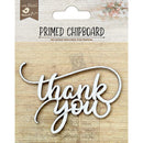 Little Birdie Laser Cut Primed Chipboard 1 pack  - Thank You