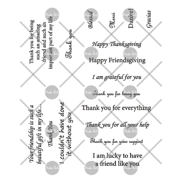 Maker Forte Simple Sayings Cardstock 8.5"X5.5" 3 Pack - Thankful All Around*