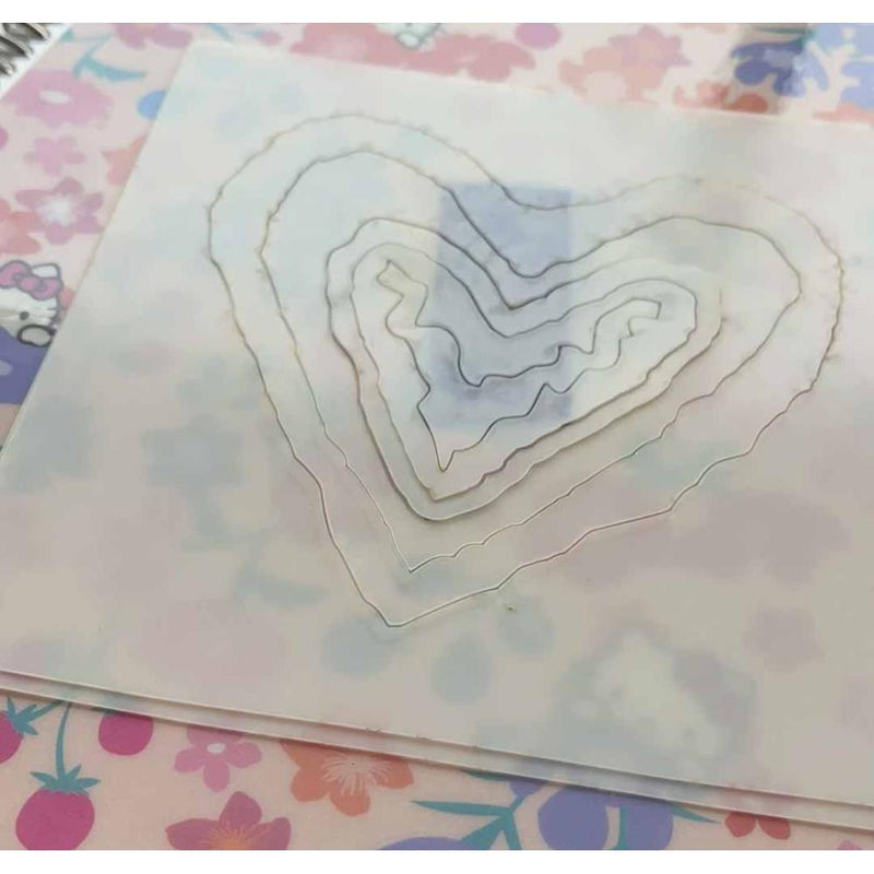 Maker Forte Stencil By Hedgehog Hollow 4.5"X5" - Heart Geode*