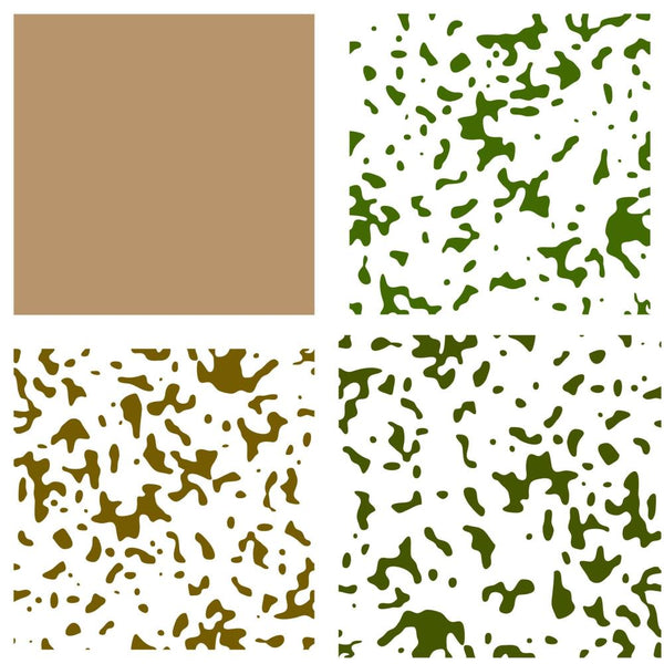 Maker Forte Layered Stencils 6"X6" - Camouflage*