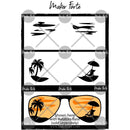 Maker Forte Layered Stencils Slimline - Aviators Insert - Beach Scene*