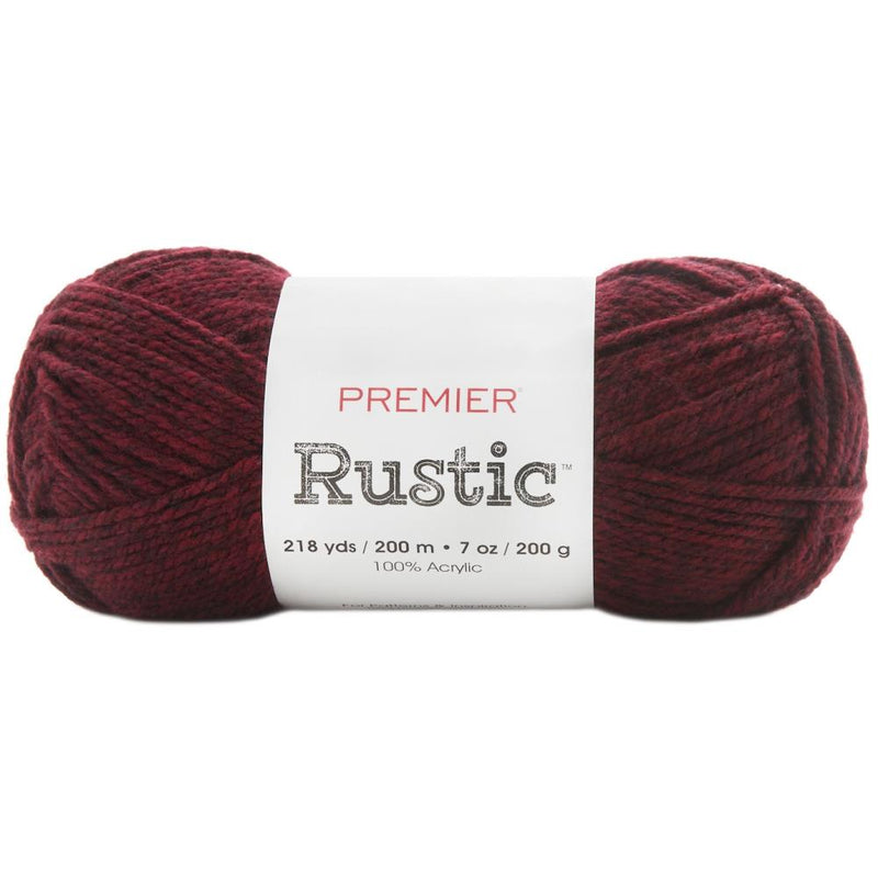 Premier Yarns Rustic Yarn - Deep Red 200g – CraftOnline