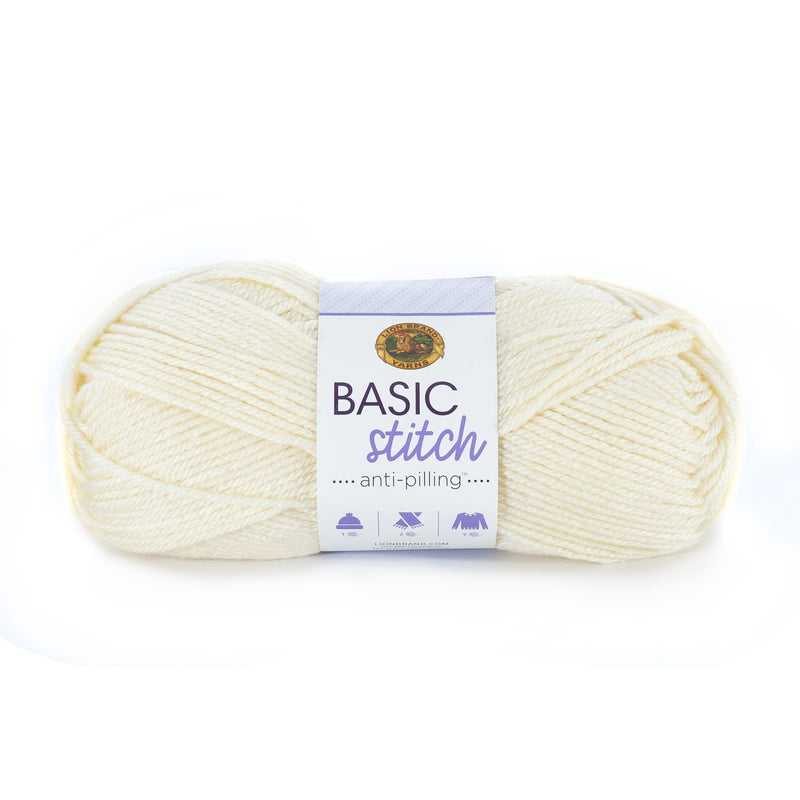 Lion Brand Yarn - Basic Stitch Anti-Pilling - Ecru 100g