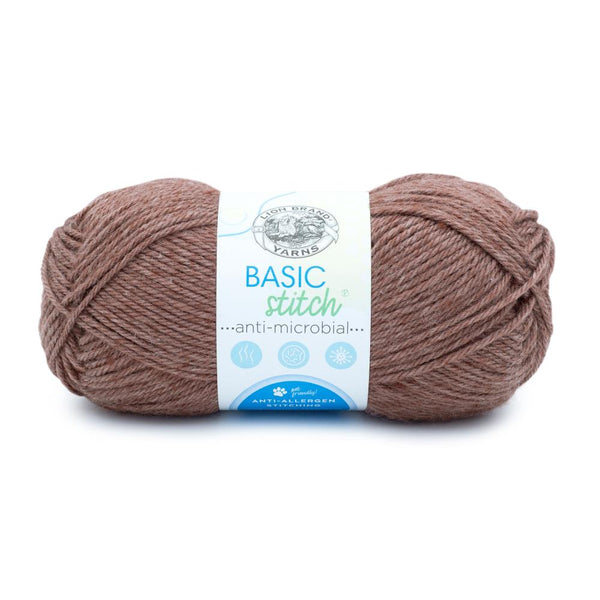 Lion Brand Basic Stitch Antimicrobial Yarn - Clay