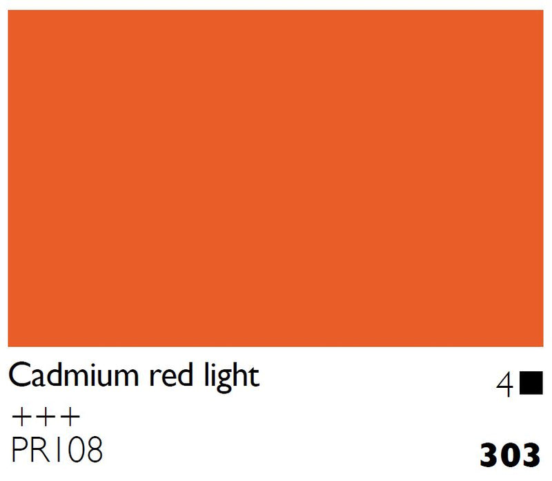 Cobra Artist Water Mixable Oil Colour  - 303 - Cadmium Red Light 40ml*