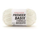 Premier Basix Chenille Brights Yarn - Winter White
