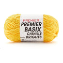 Premier Basix Chenille Brights Yarn - Lemon