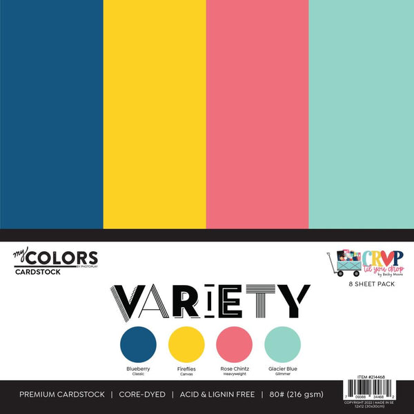 PhotoPlay Cardstock Variety Pack 8/Pkg Crop 'Til You Drop*