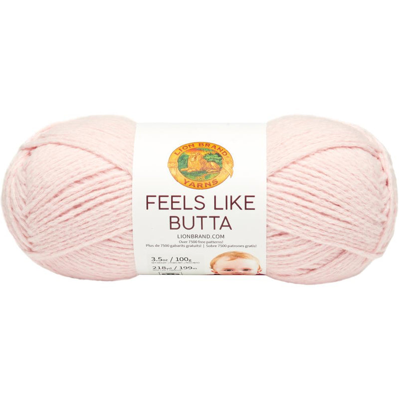 Lion Brand Feels Like Butta Yarn - Pink 100g