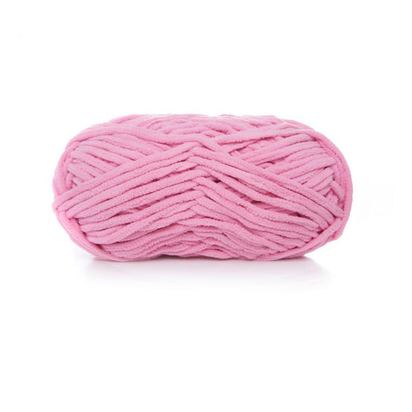 Poppy Crafts Super Soft Chenille Yarn 100g - Bubblegum