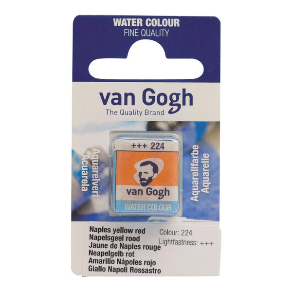 Talens - Van Gogh Watercolour half pan - NAPLES YLW.RED 224