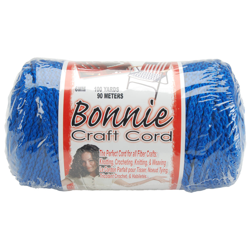Pepperell Bonnie Macrame Craft Cord 6mmX100yd - Royal Blue*