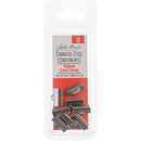 John Bead Stainless Steel Ribbon/Cord Clamp 8 pack - 13mm