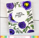 Waffle Flower Crafts Clear Stamp 5in x 7in - Bouquet Builder 7*