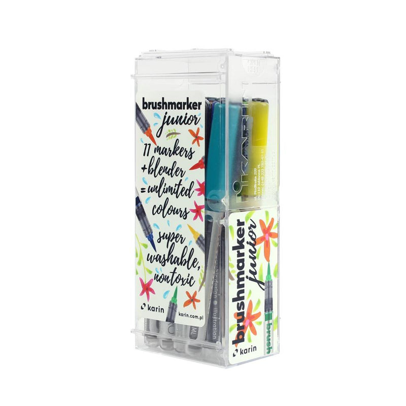 Karin Brushmarker Pro 12 pack  11 Colours + Blender*