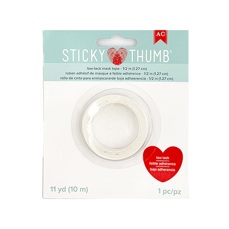 Sticky Thumb Low Tack Mask Tape - 11 Yards x 0.50"