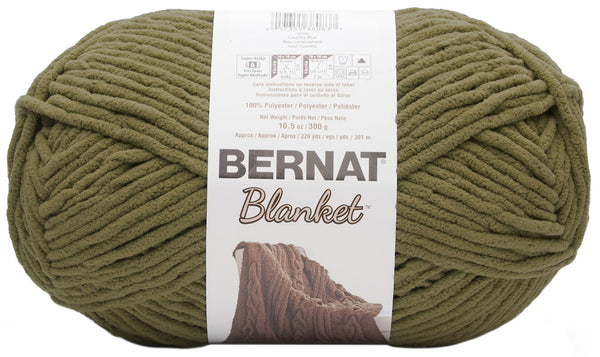 Bernat Blanket Big Ball Yarn - Olive 300g