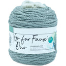 Lion Brand Go For Faux Duo Yarn - Grey/Husky 200g