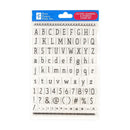 Peter Pauper Press Silicone Clear Stamp Set - Letters, Numbers & Symbols