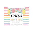 American Crafts A2 Cards W/Envelopes (4.375"x5.75") 40/Box - Rainbow Avenue*