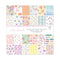 American Crafts Double-Sided Paper Pad 12"x 12" 48/Pkg - Rainbow Avenue