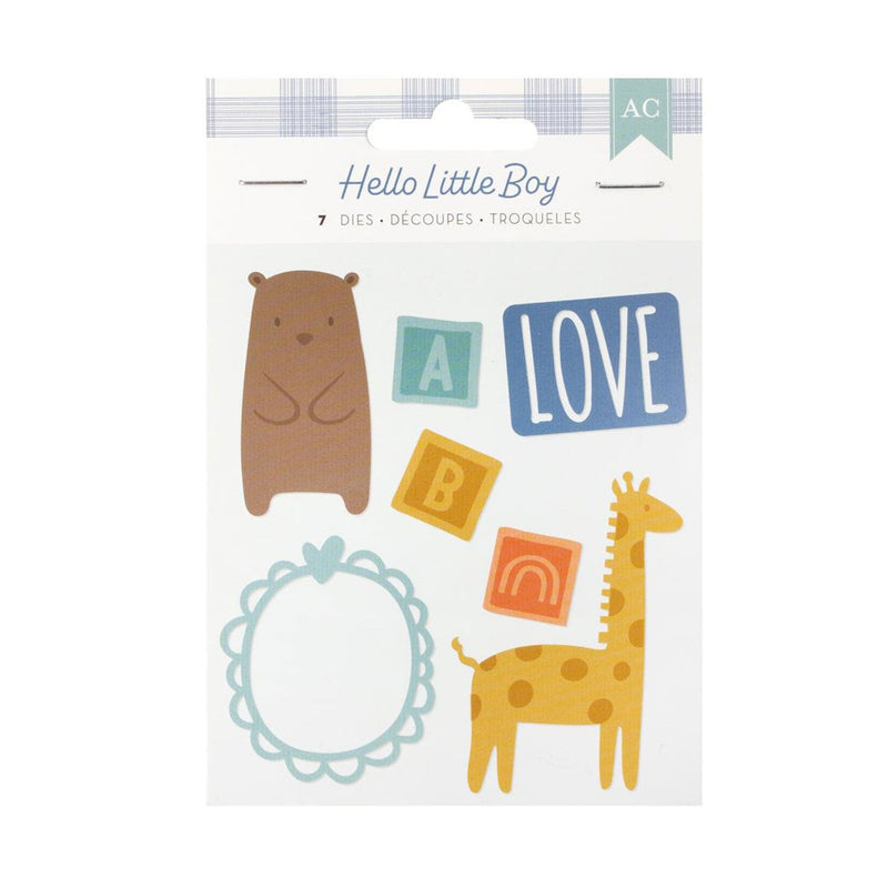 American Crafts Hello Little Boy Metal Die Set*