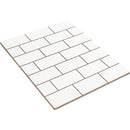 American Crafts Pocket Frames Reversible Insert 8 inch X10 inch Shiplap/Brick