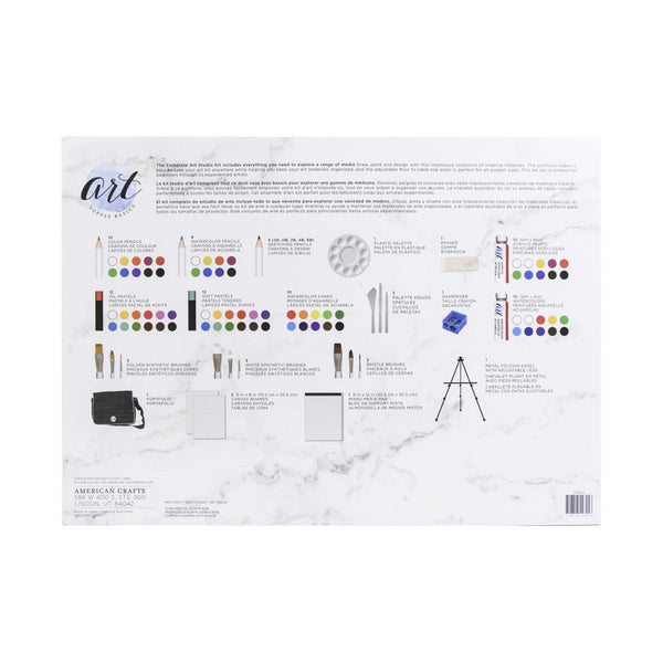 American Crafts Art Supply Basics Art Kit 97 Pack - Studio*