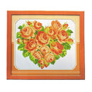 Poppy Crafts Cross-Stitch Kit 38 - Rose Heart - Orange*
