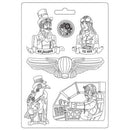 Stamperia Soft Maxi Mould 8.5"X11.5" - Fly High, Sir Vagabond Aviator*