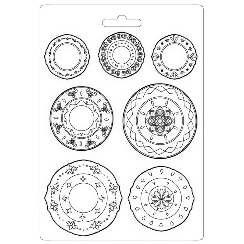 Stamperia Soft Maxi Mould A5 - Plates, Casa Granada*